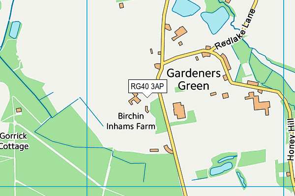 RG40 3AP map - OS VectorMap District (Ordnance Survey)