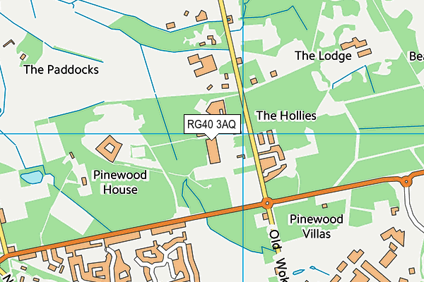 Pinewood Centre map (RG40 3AQ) - OS VectorMap District (Ordnance Survey)