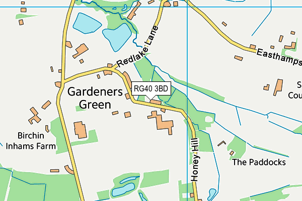 RG40 3BD map - OS VectorMap District (Ordnance Survey)