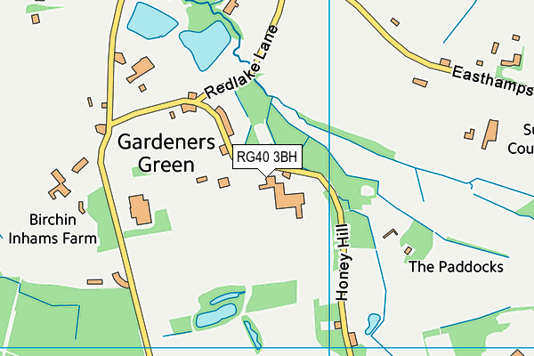 RG40 3BH map - OS VectorMap District (Ordnance Survey)