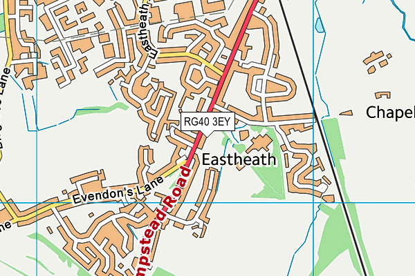 RG40 3EY map - OS VectorMap District (Ordnance Survey)