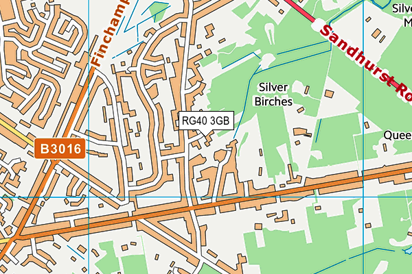 RG40 3GB map - OS VectorMap District (Ordnance Survey)
