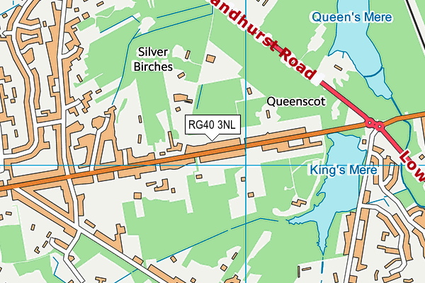 RG40 3NL map - OS VectorMap District (Ordnance Survey)