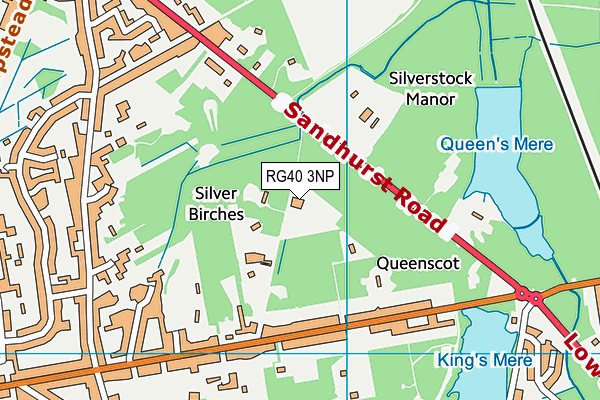 RG40 3NP map - OS VectorMap District (Ordnance Survey)