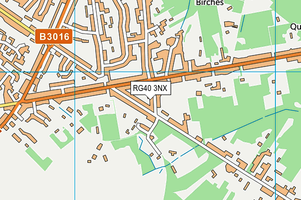 RG40 3NX map - OS VectorMap District (Ordnance Survey)