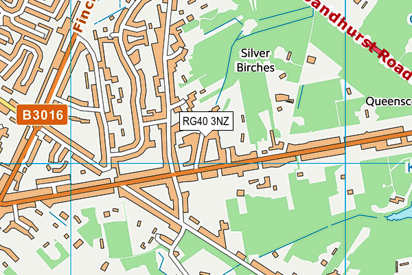 RG40 3NZ map - OS VectorMap District (Ordnance Survey)