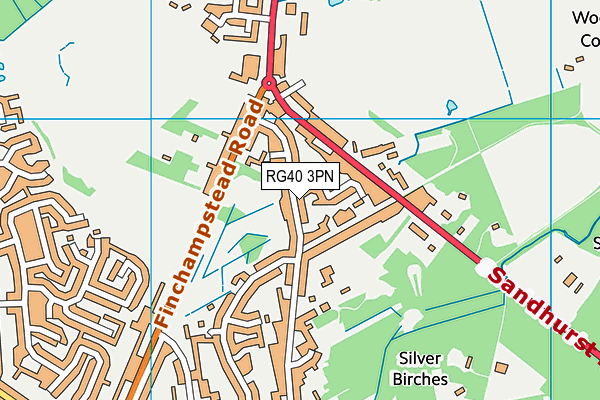 RG40 3PN map - OS VectorMap District (Ordnance Survey)