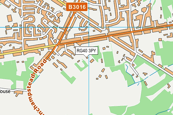 RG40 3PY map - OS VectorMap District (Ordnance Survey)