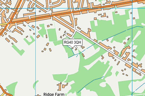 RG40 3QH map - OS VectorMap District (Ordnance Survey)