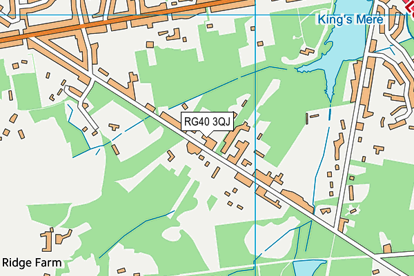 RG40 3QJ map - OS VectorMap District (Ordnance Survey)