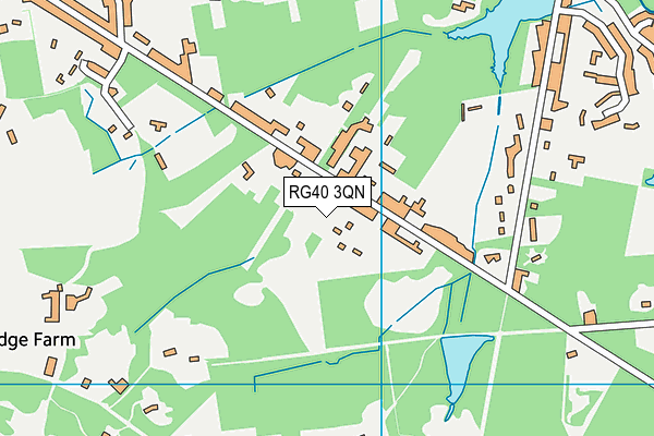 RG40 3QN map - OS VectorMap District (Ordnance Survey)