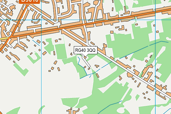 RG40 3QQ map - OS VectorMap District (Ordnance Survey)