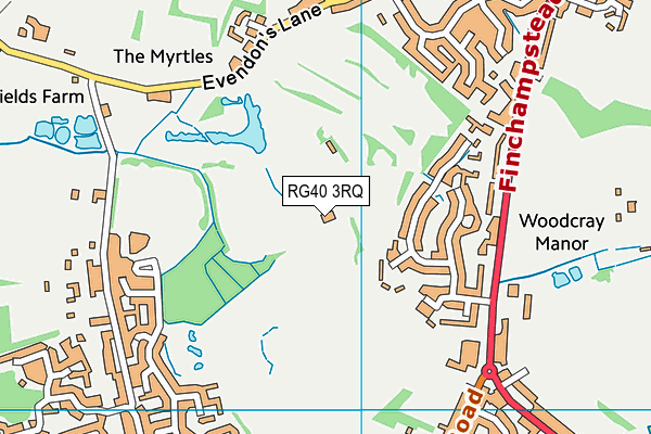 Sand Martins Golf Club map (RG40 3RQ) - OS VectorMap District (Ordnance Survey)
