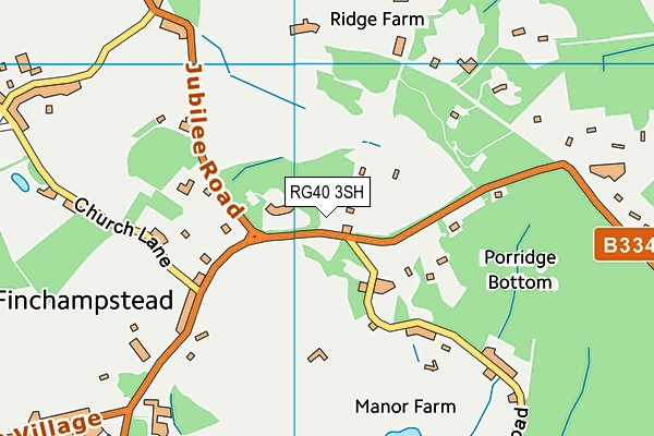 RG40 3SH map - OS VectorMap District (Ordnance Survey)