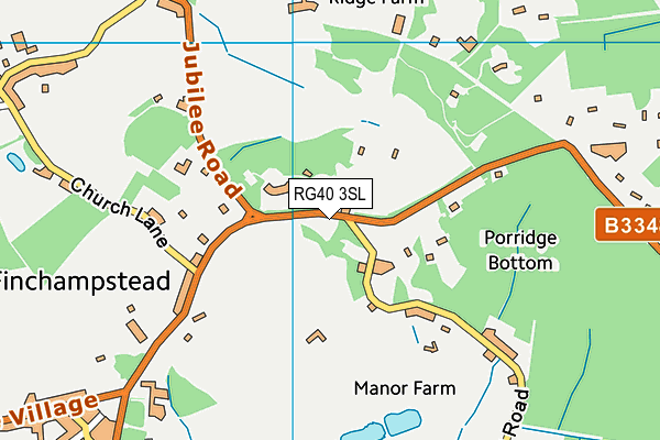 RG40 3SL map - OS VectorMap District (Ordnance Survey)