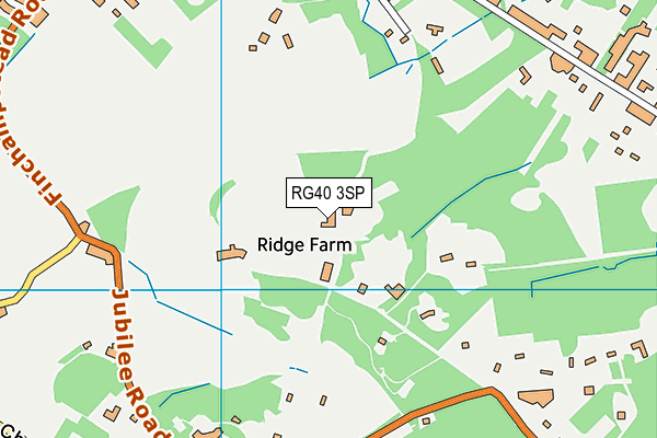 RG40 3SP map - OS VectorMap District (Ordnance Survey)