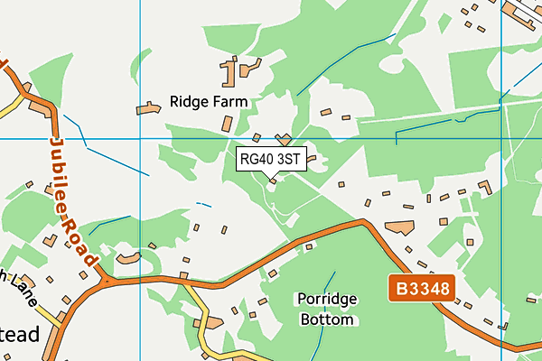 RG40 3ST map - OS VectorMap District (Ordnance Survey)