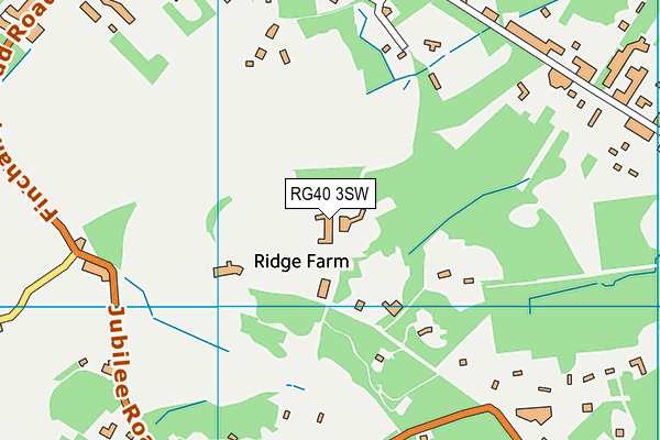 RG40 3SW map - OS VectorMap District (Ordnance Survey)