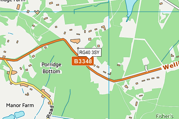 RG40 3SY map - OS VectorMap District (Ordnance Survey)