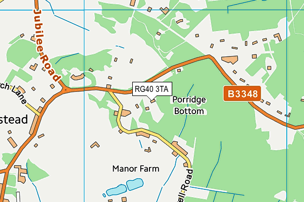 RG40 3TA map - OS VectorMap District (Ordnance Survey)
