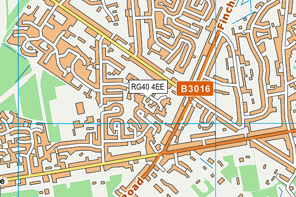 RG40 4EE map - OS VectorMap District (Ordnance Survey)