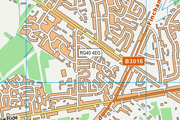 RG40 4EG map - OS VectorMap District (Ordnance Survey)