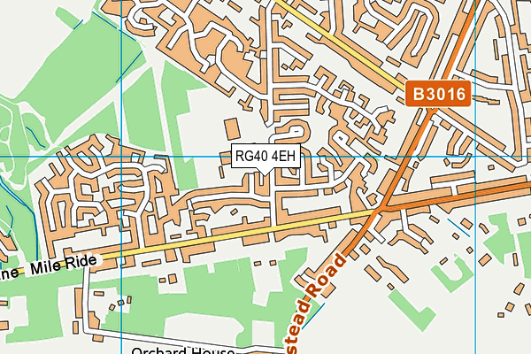 RG40 4EH map - OS VectorMap District (Ordnance Survey)