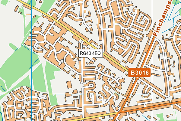 RG40 4EQ map - OS VectorMap District (Ordnance Survey)