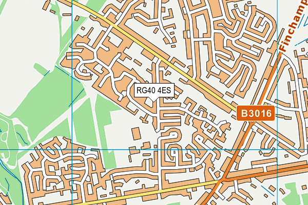 RG40 4ES map - OS VectorMap District (Ordnance Survey)
