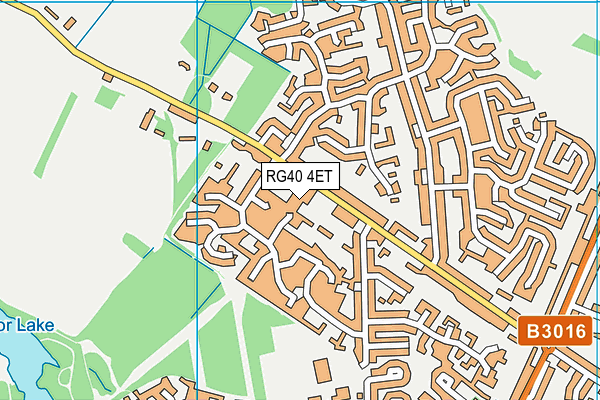 RG40 4ET map - OS VectorMap District (Ordnance Survey)