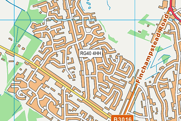 RG40 4HH map - OS VectorMap District (Ordnance Survey)