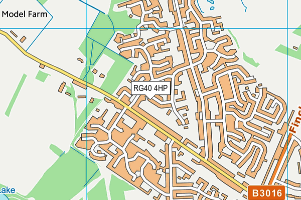 RG40 4HP map - OS VectorMap District (Ordnance Survey)