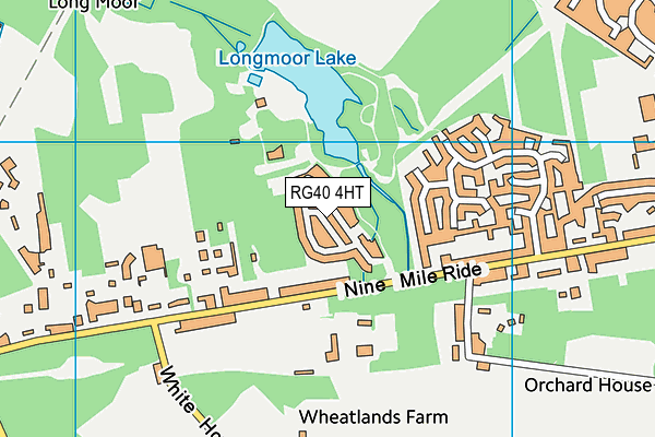 RG40 4HT map - OS VectorMap District (Ordnance Survey)