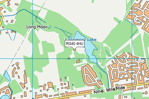 RG40 4HU map - OS VectorMap District (Ordnance Survey)