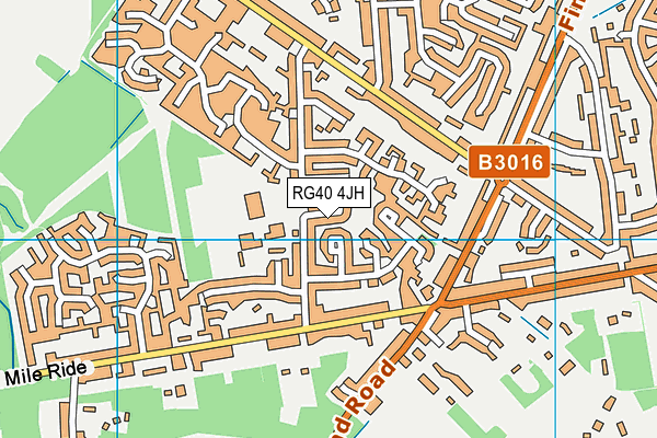 RG40 4JH map - OS VectorMap District (Ordnance Survey)