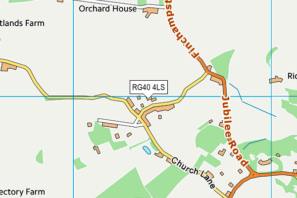 RG40 4LS map - OS VectorMap District (Ordnance Survey)