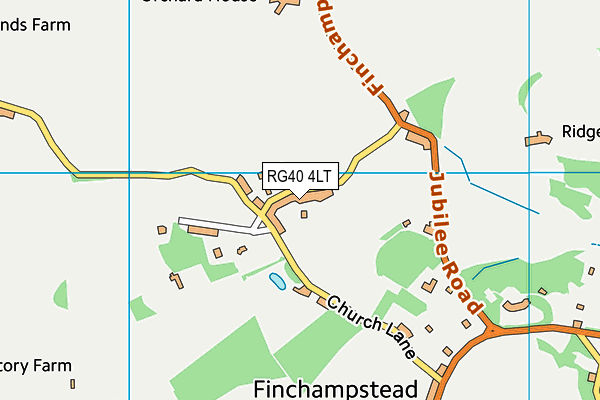 RG40 4LT map - OS VectorMap District (Ordnance Survey)