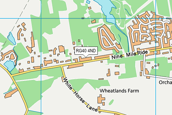RG40 4ND map - OS VectorMap District (Ordnance Survey)