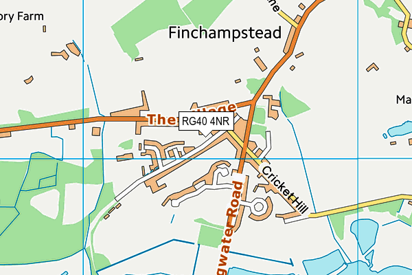 RG40 4NR map - OS VectorMap District (Ordnance Survey)