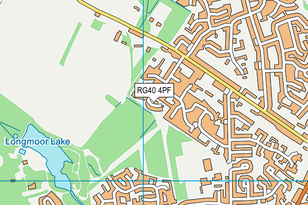 RG40 4PF map - OS VectorMap District (Ordnance Survey)