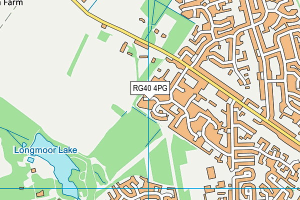 RG40 4PG map - OS VectorMap District (Ordnance Survey)