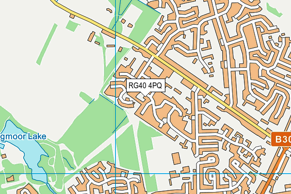 RG40 4PQ map - OS VectorMap District (Ordnance Survey)