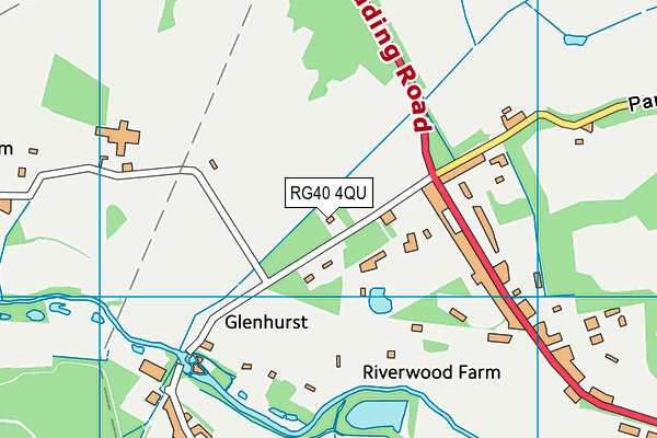 RG40 4QU map - OS VectorMap District (Ordnance Survey)