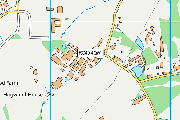 RG40 4QW map - OS VectorMap District (Ordnance Survey)