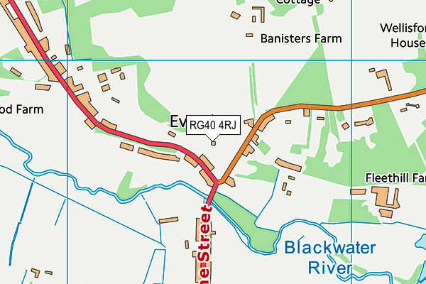 RG40 4RJ map - OS VectorMap District (Ordnance Survey)