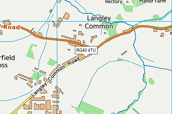 RG40 4TU map - OS VectorMap District (Ordnance Survey)