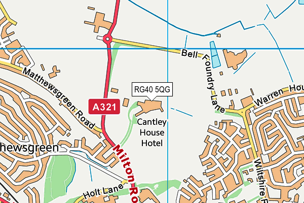 Cantley Park map (RG40 5QG) - OS VectorMap District (Ordnance Survey)