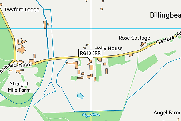 RG40 5RR map - OS VectorMap District (Ordnance Survey)