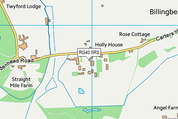 RG40 5RS map - OS VectorMap District (Ordnance Survey)