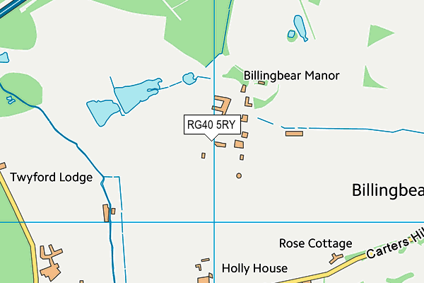 RG40 5RY map - OS VectorMap District (Ordnance Survey)